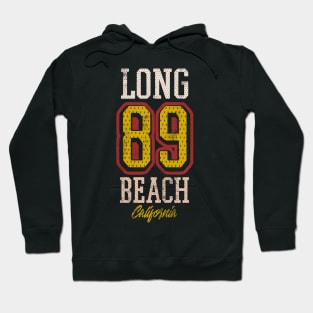 Long Beach California sports football lettering jersey 89 Hoodie